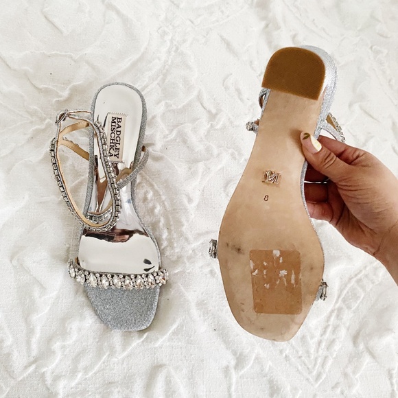 Badgley Mischka Marilee Block Heels Size 8 $235 - Picture 7 of 7